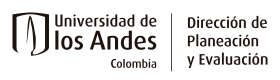 Universidad de los Andes | Dirección de Planeación y Evaluación