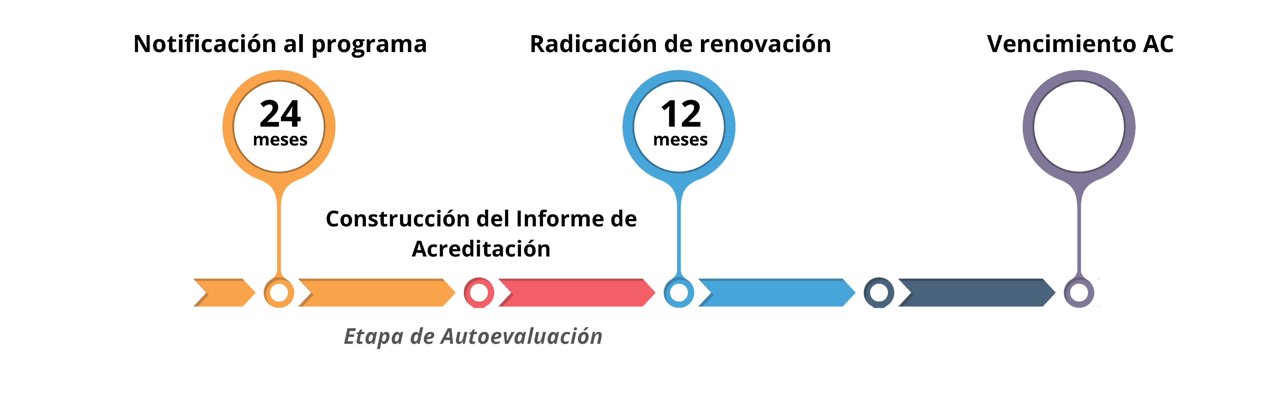 Tiempos acreditación de programas